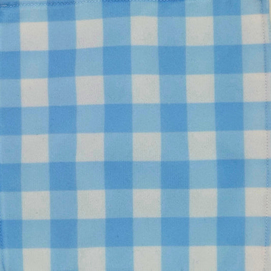 Gingham Blue Pattern Baby Paper