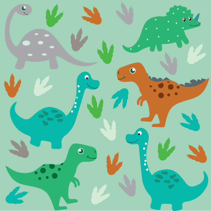 Dinosaur Pattern Baby Paper