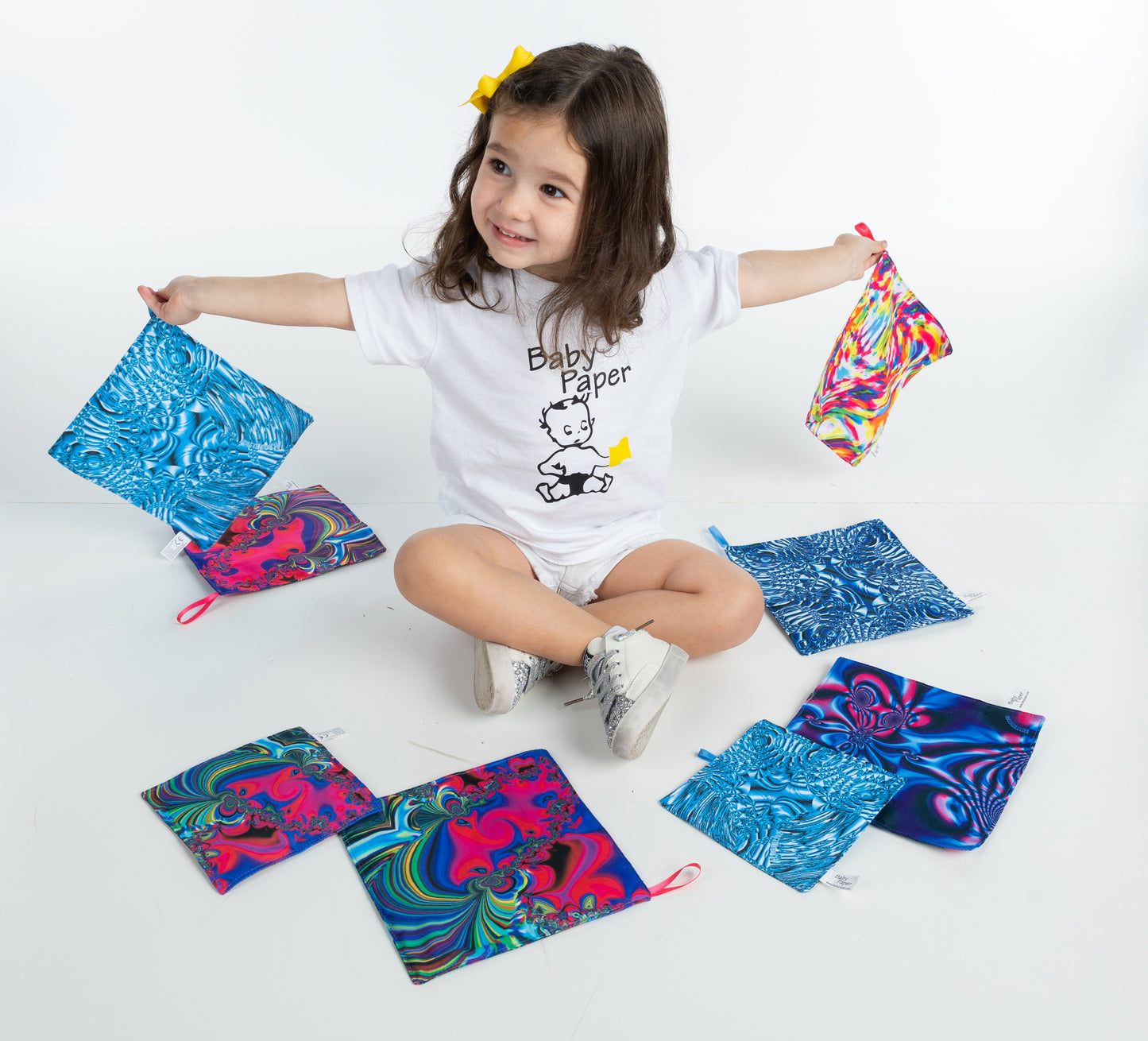 Larger Sized Baby Paper-Whirly Whirl by Laurence Gartel