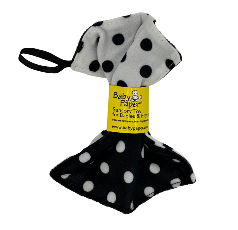 White/Black Dot Pattern Baby Paper