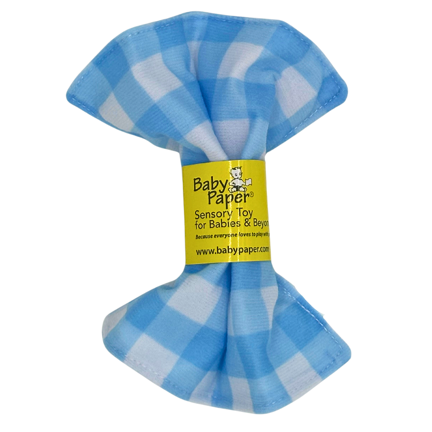 Gingham Blue Pattern Baby Paper