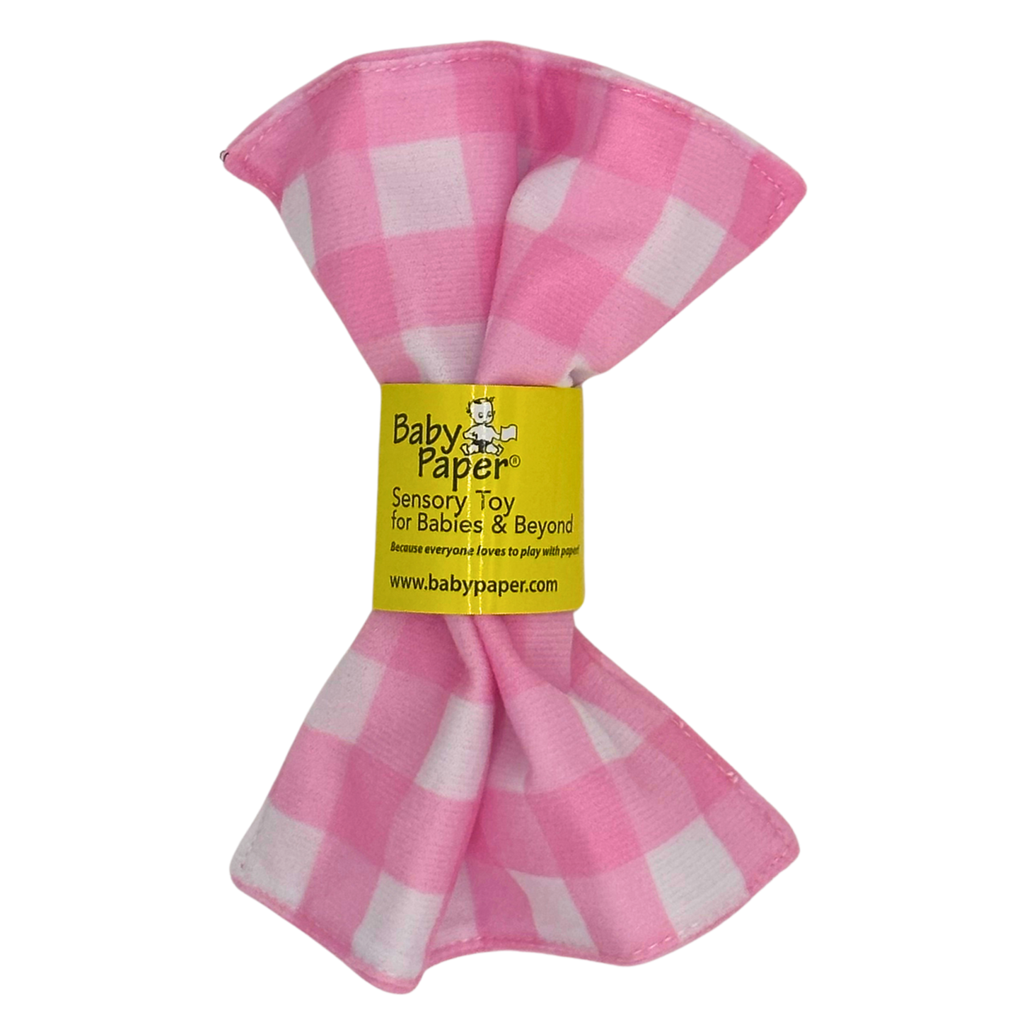 Gingham Pink Pattern Baby Paper