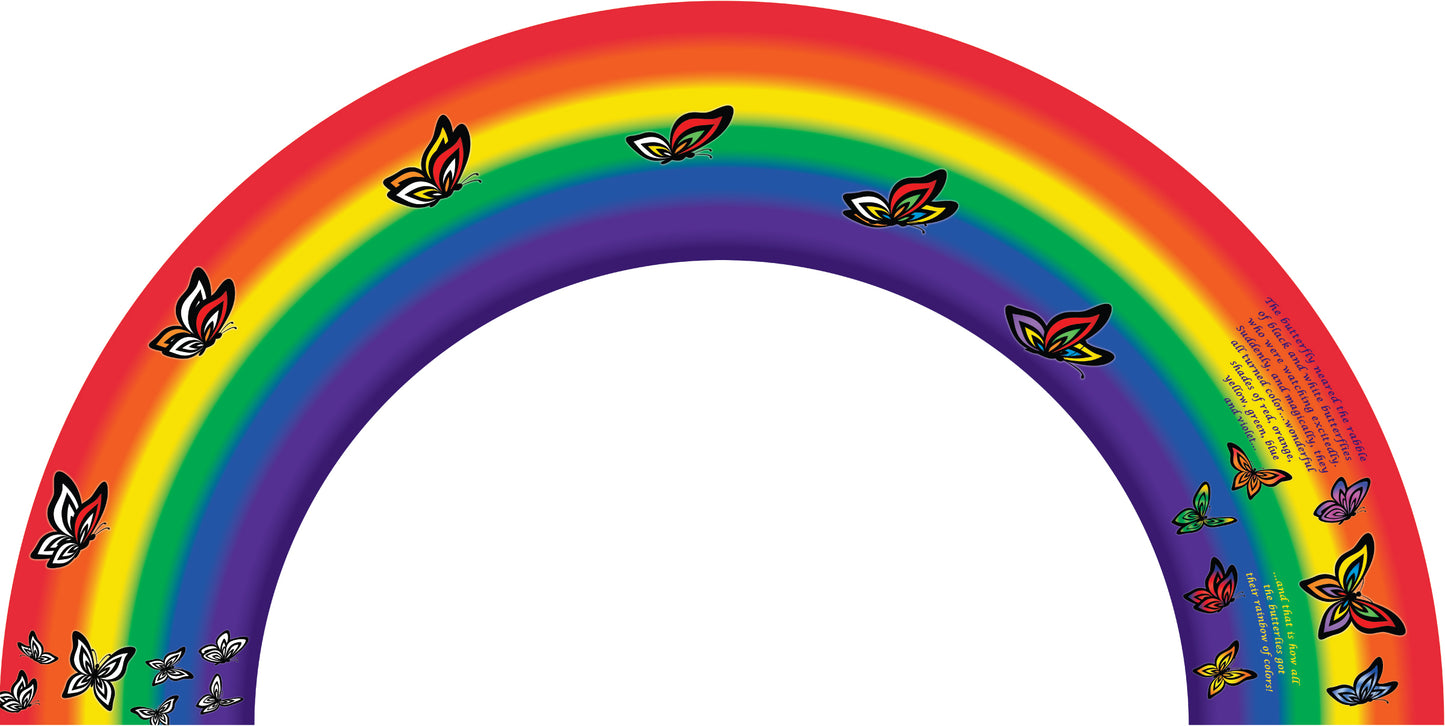 Butterfly Book, Plush & Rainbow Baby Paper Gift Set